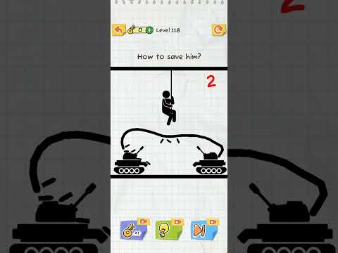Draw 2 Save Level 118 Stickman Puzzle Short Video Draw2save 