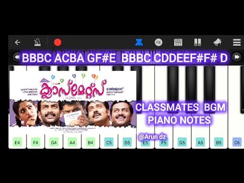 CLASSMATES BGM | EASY PIANO COVER WITH NOTES