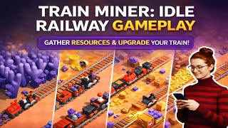 Train Miner: Idle Railway Game Gameplay Walkthrough | Build the Ultimate Train Empire screenshot 2