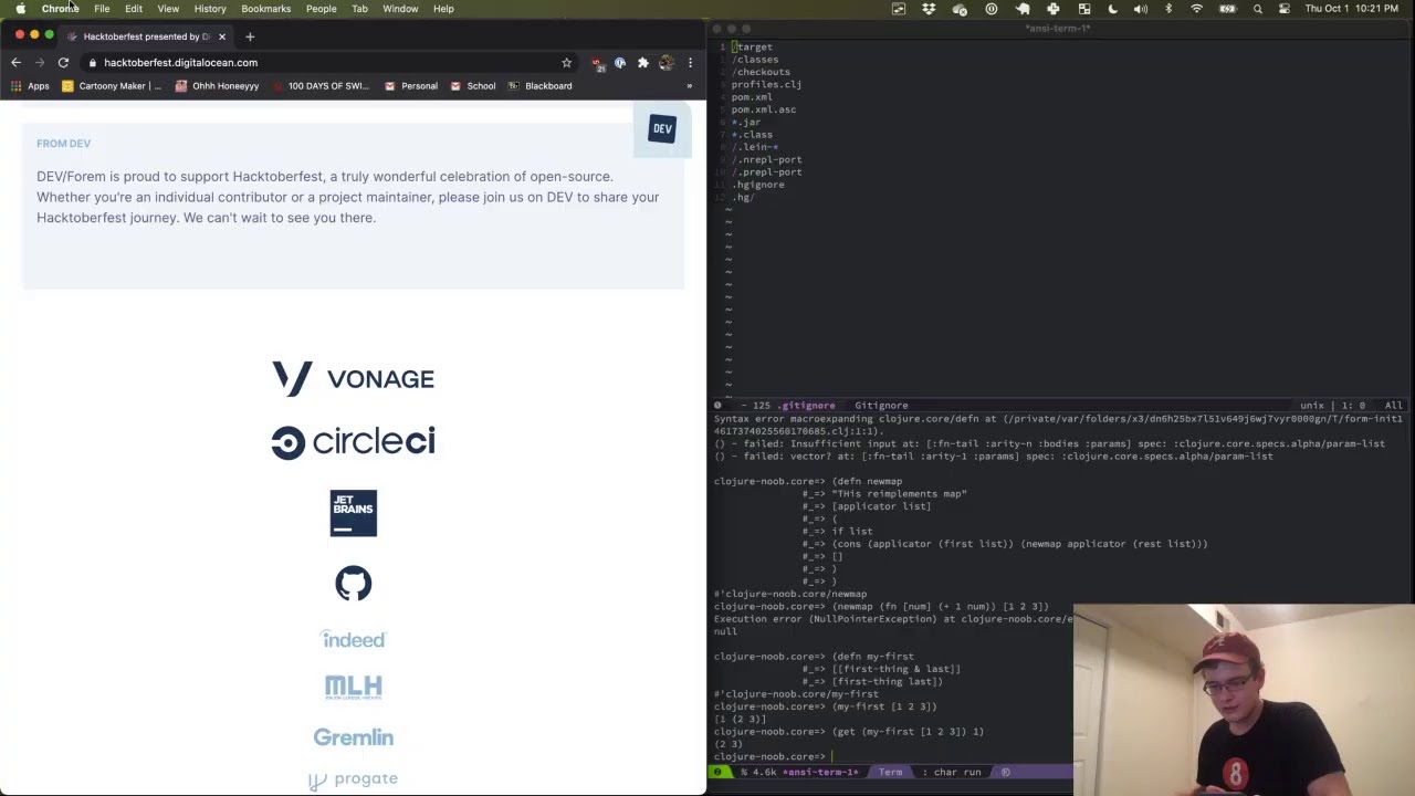 Learning Clojure and other things - YouTube