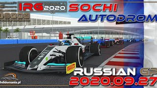 IRG Formula 2020 - Round 13 - Sochi Race - rFactor 2 - Livestream