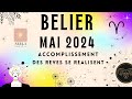 Belier mai 2024 tirage fort  accomplissement des reves se realisent  blier mai belier