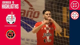 Resumen #PrimeraDivisiónFS | Noia Portus Apostoli 2-4 Jimbee Cartagena | Jornada 16