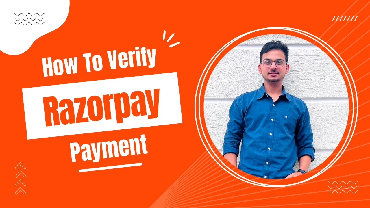 Razorpay Payment Verification in Nodejs - YouTube