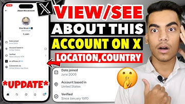 Twitter X New Update | How To See About This Account On Twitter X | View Twitter Account Location