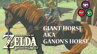 Zelda Breath of the Wild | How to get Ganon's horse the Giant Horse Location