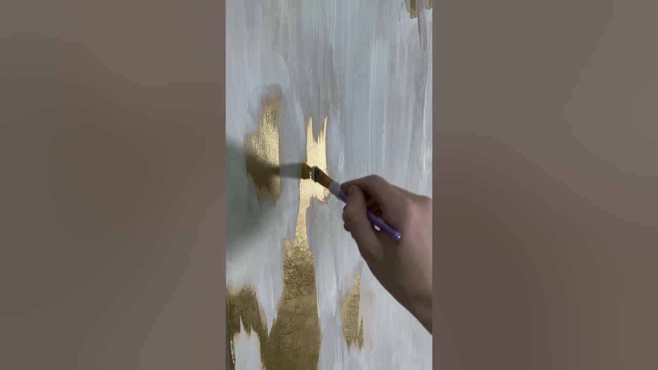 Add Instant Charm To Any Wall With Gold Leaf Paint