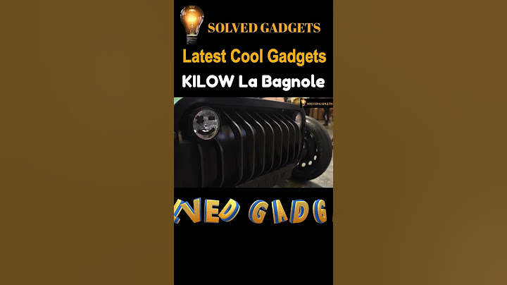 Cool Gadgets, KILOW La Bagnole #shorts