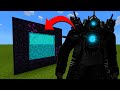 How To Make A Portal To The Upgraded Titan Cameraman Dimension in Minecraft!
