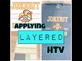 How to Apply Layered HTV(Iron-ON)/Apply HTV with a HeatPress(same steps with Iron)