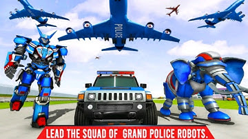 Police Elephant Robot Transport Games * Android Gameplay
