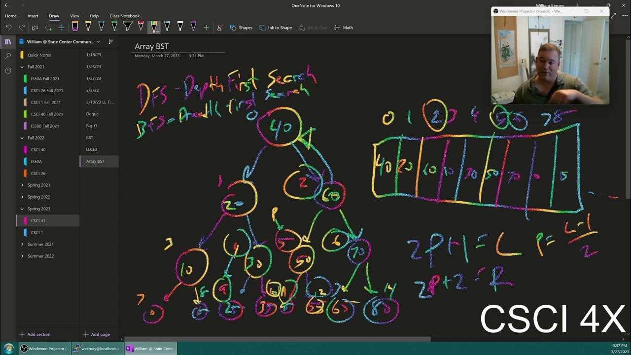 Array Representation of Binary Search Trees - YouTube