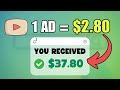 Get paid 280 for every ad you watch  make money online 2024