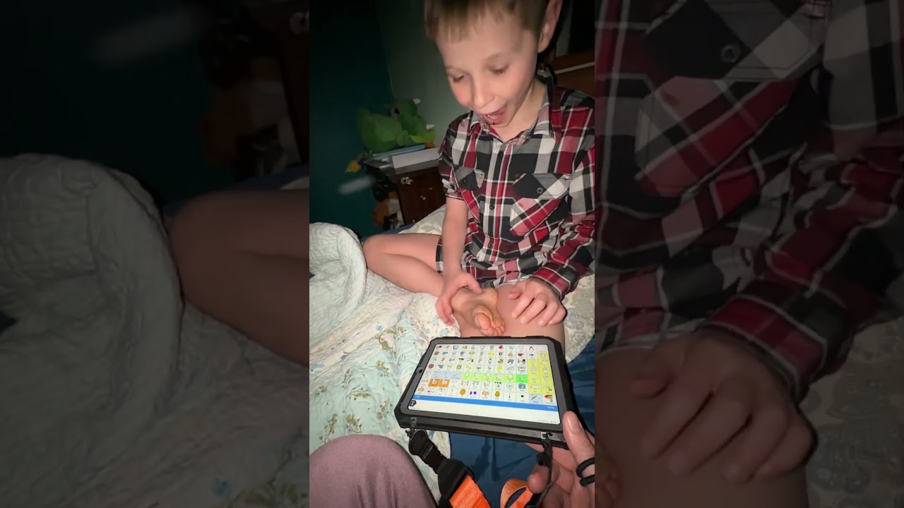 AAC Communication - Tired, sleep, bed! Lamp words for life 