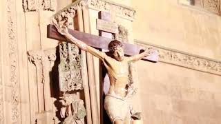 El Cristo de la Agonía Redentora y el Yacente desafían a la lluvia y desfilan por Salamanca