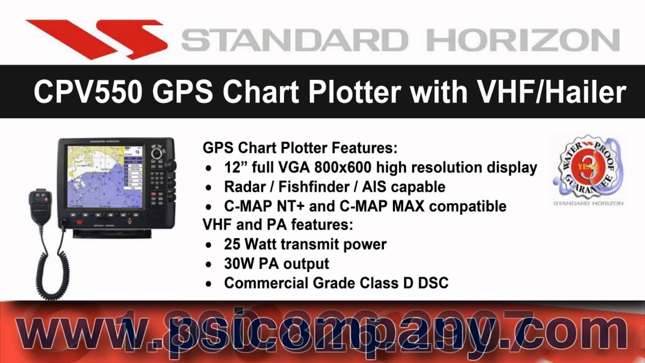 Standard Horizon CPV550 Chartplotter VHF: An Overview - YouTube