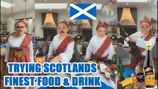 Trying Scotland's finest food and drink and the Bagpipes