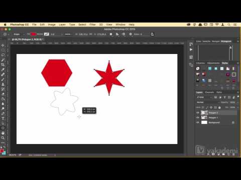 Adobe Photoshop CC 2015’te Şekiller Ile Çalışmak (Poligon Ve Yıldız Aracı) - Tasarım