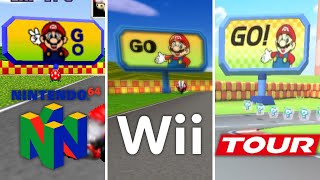Evolution of Mario Raceway in Mario Kart Games (1996 - 2023)