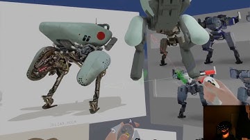 Mech oculus/adobe medium kitbash VR sculpting (w/Austin Beaulier)