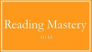 Reading Mastery and Phonics Grade 1 Day 2