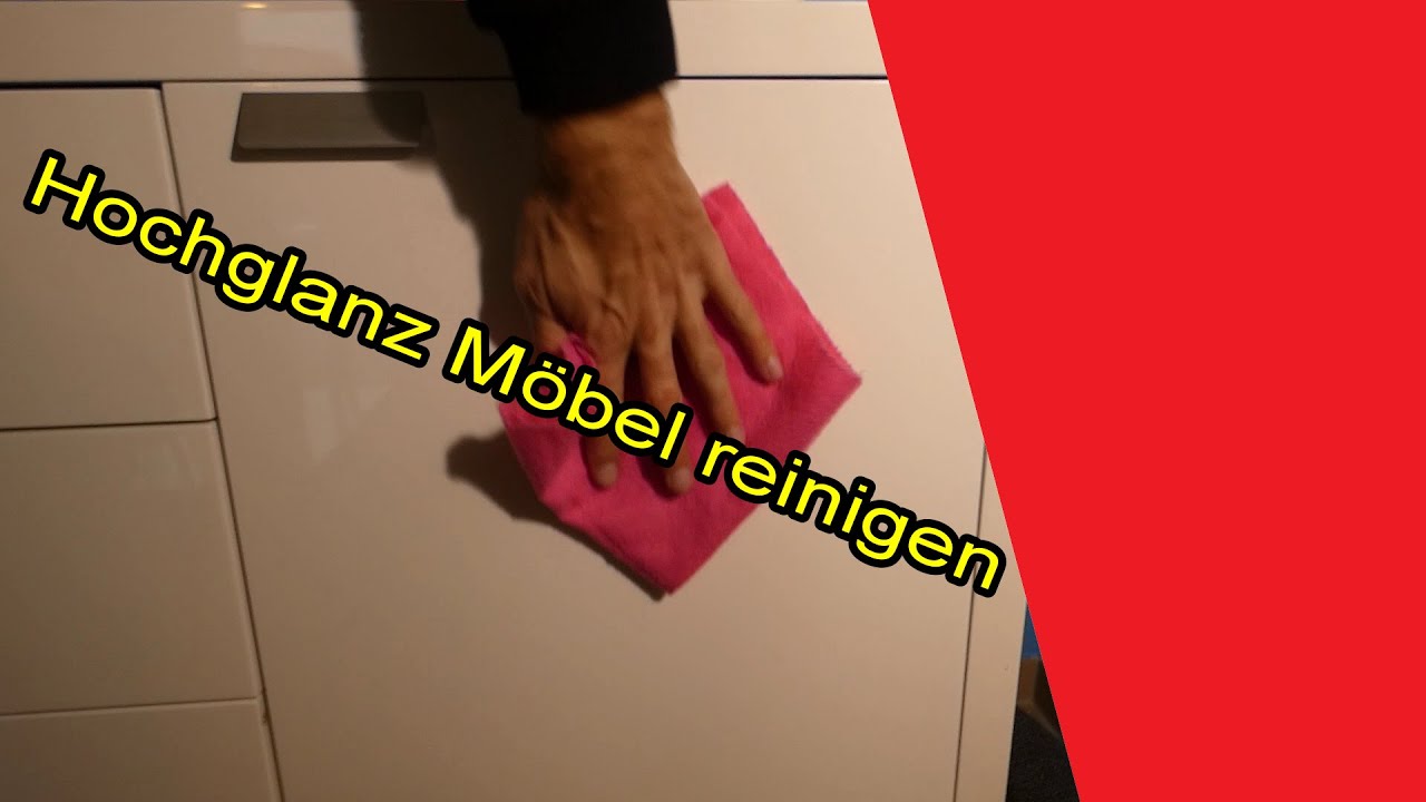 Hochglanz Möbel richtig reinigen & polieren