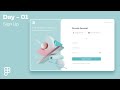 Daily ui design challenge  day  01  sign up page