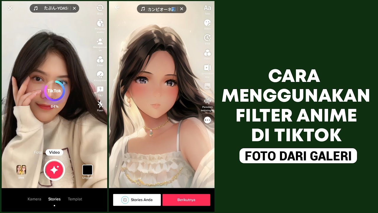 Filter Anime Tiktok Menggunakan Foto dari Galeri Filter AI Manga