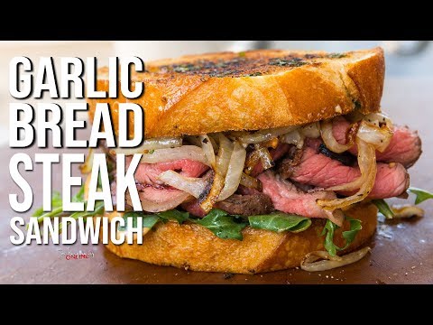 garlic-bread-steak-sandwich-|-sam-the-cooking-guy