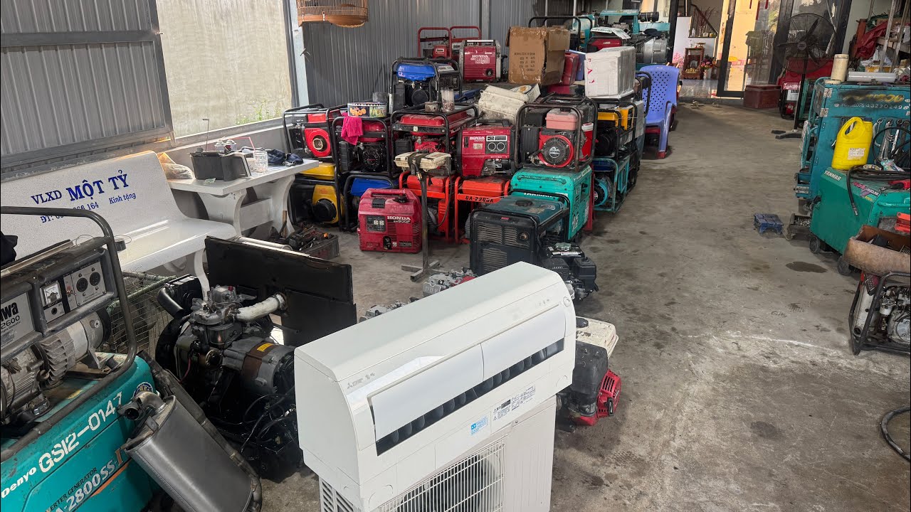 Máy lạnh/ động cơ xăng/ phát điện. Hàng Nhật bãi