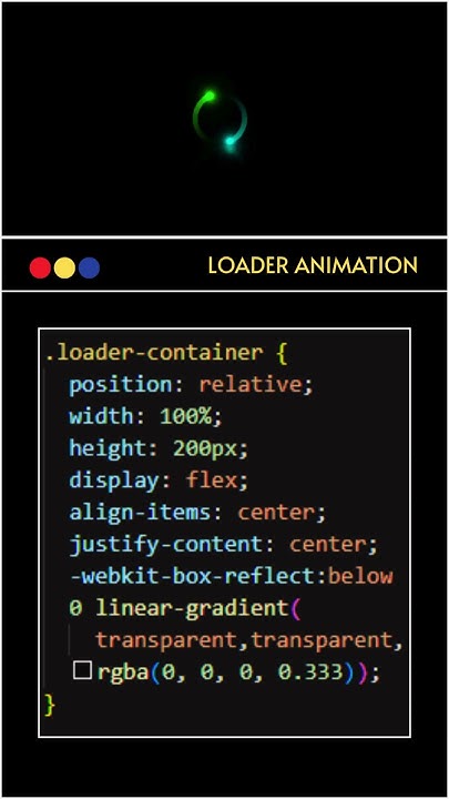 How to Make Simple Loader Animations in CSS. #coding #programming # ... image.