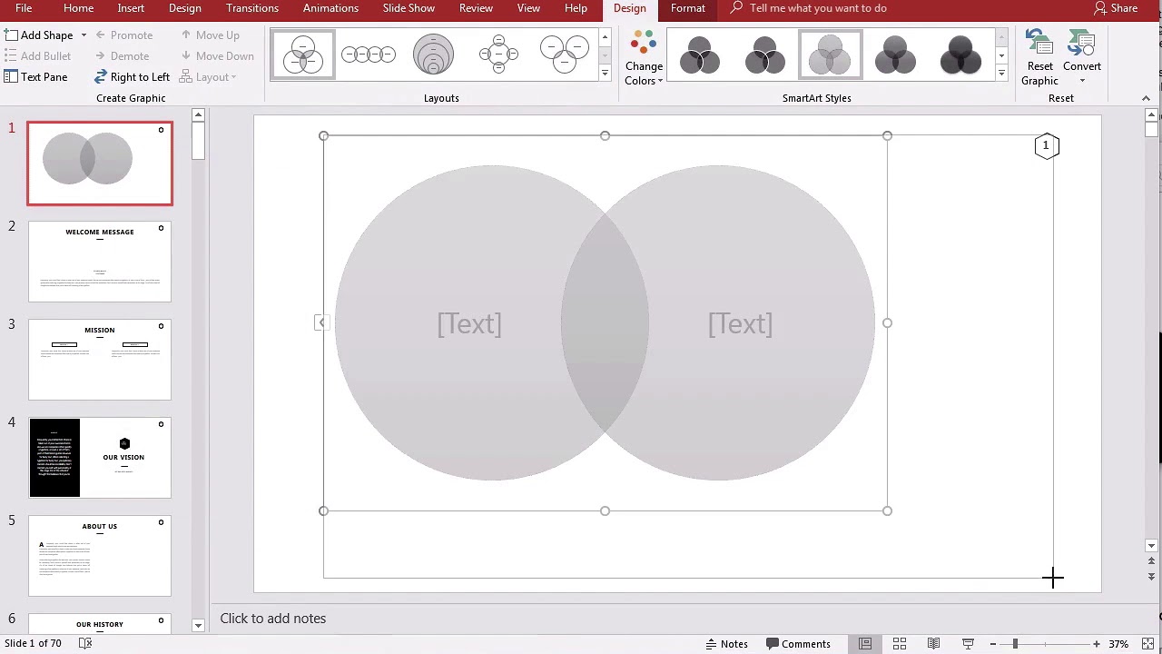 How to Make a Venn Diagram in PowerPoint (+Video) - biểu đồ Venn trong PowerPoint Bạn đang tìm kiếm một cách để trình bày các ý tưởng kết hợp trong một biểu đồ Venn độc đáo? Bạn sẽ không phải lo lắng nữa với hướng dẫn chi tiết để tạo biểu đồ Venn trong PowerPoint cùng video hướng dẫn chi tiết. Chỉ với vài bước đơn giản, bạn sẽ tạo được biểu đồ Venn đẹp và chuyên nghiệp. Hãy xem ngay hình ảnh để bắt đầu hành trình sáng tạo!