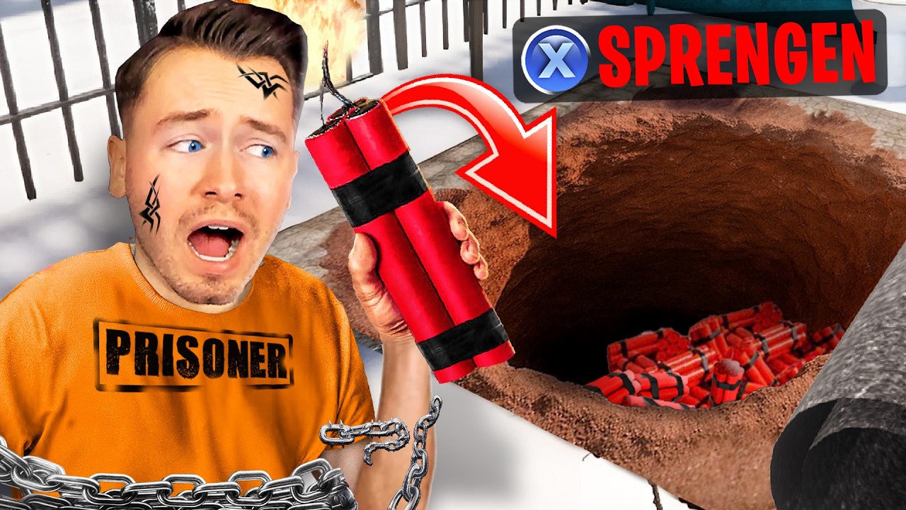ICH sprenge mit TNT das ganze LOCH im GEFÄNGNIS!!⛓️🧨(Prison Escape Simulator #2)