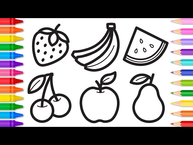 How to Draw a Cute Fruit Basket, Easy Drawings - YouTube
