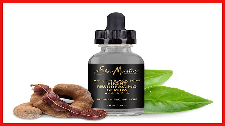 Shea moisture african black soap overnight resurfacing serum reviews