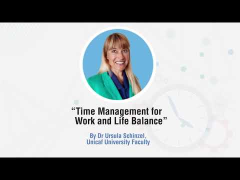 Zimbabwe Unicaf Webinar on ''Time Management for Work and Life Balance