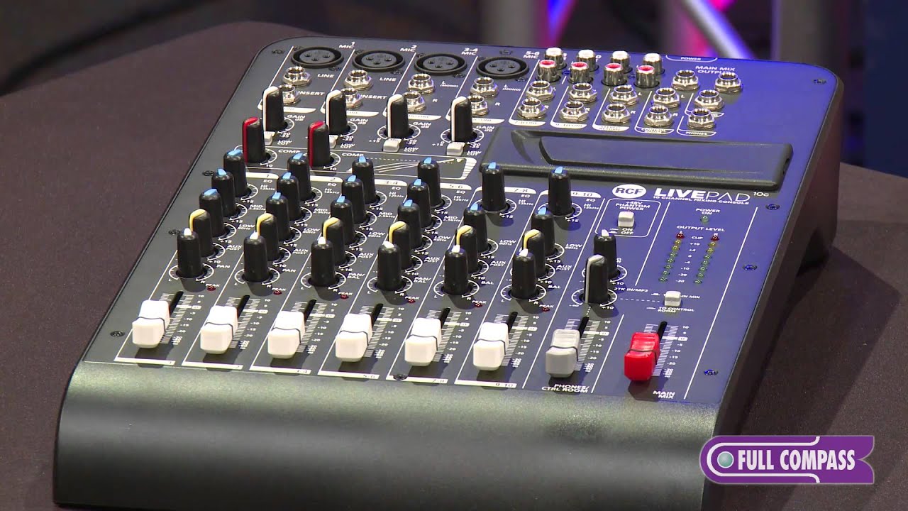 RCF LivePad Mixers Overview