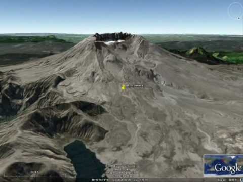 google earth volcano tour
