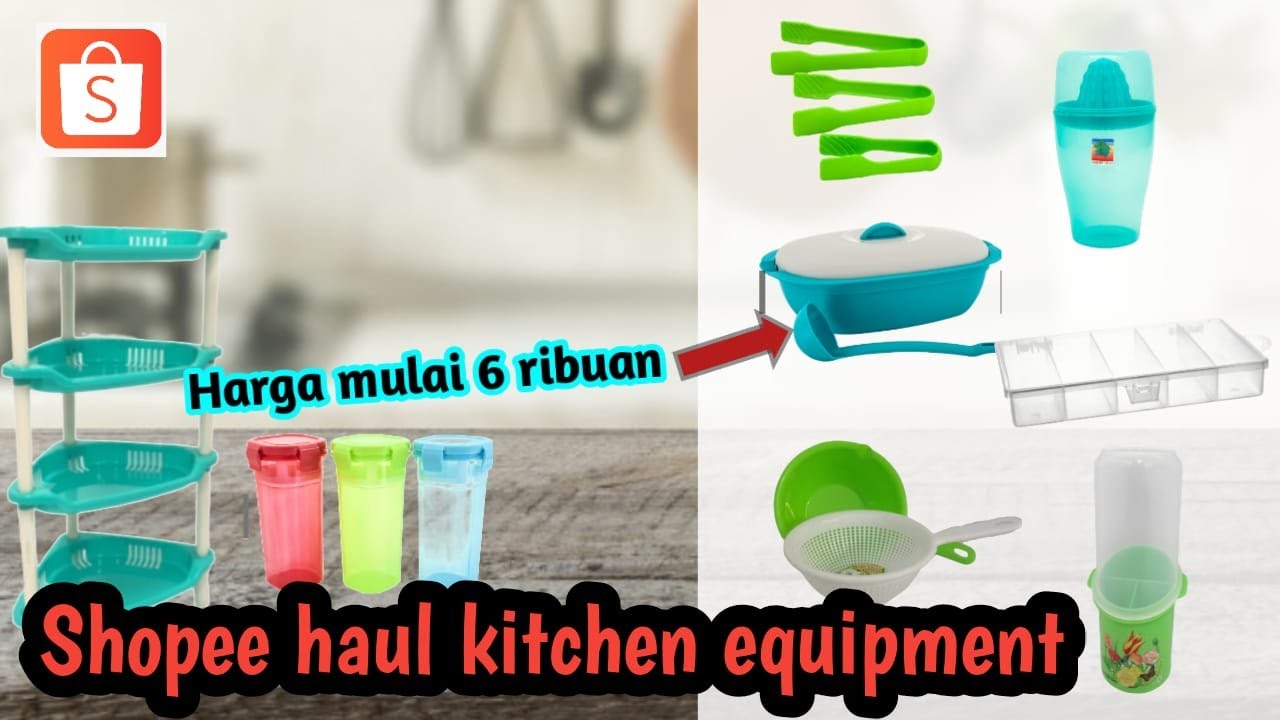 Shopee Haul Peralatan  Dapur  Serba  Hijau Murah dan 