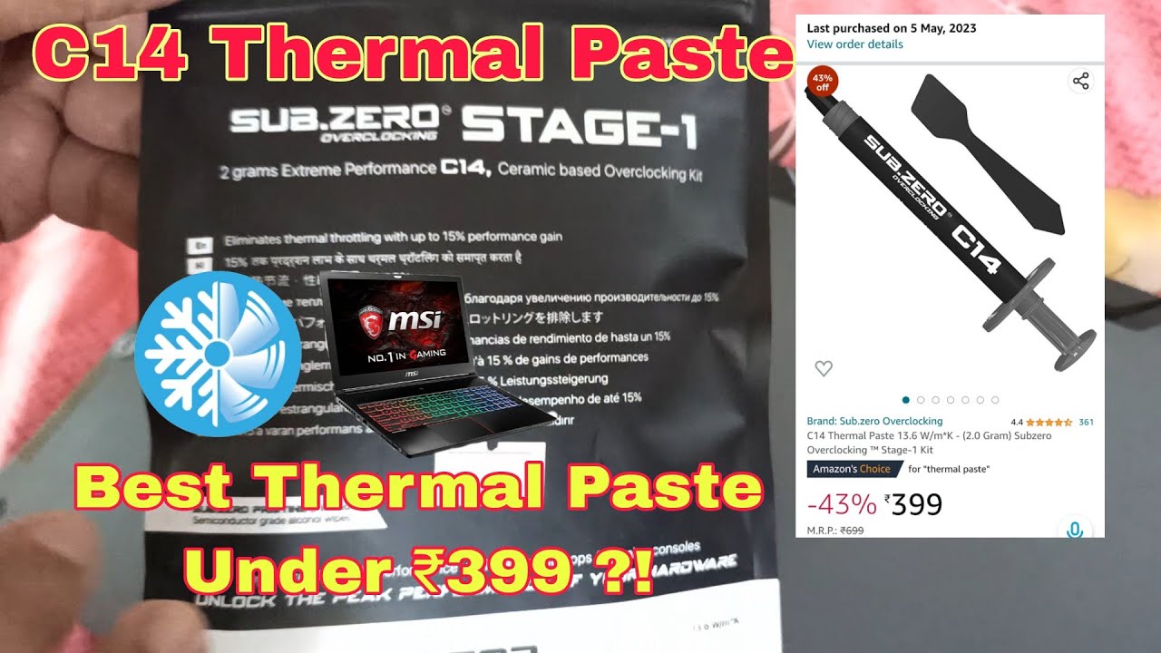 Best Thermal Paste For Laptop C14 Thermal Paste Unboxing Best