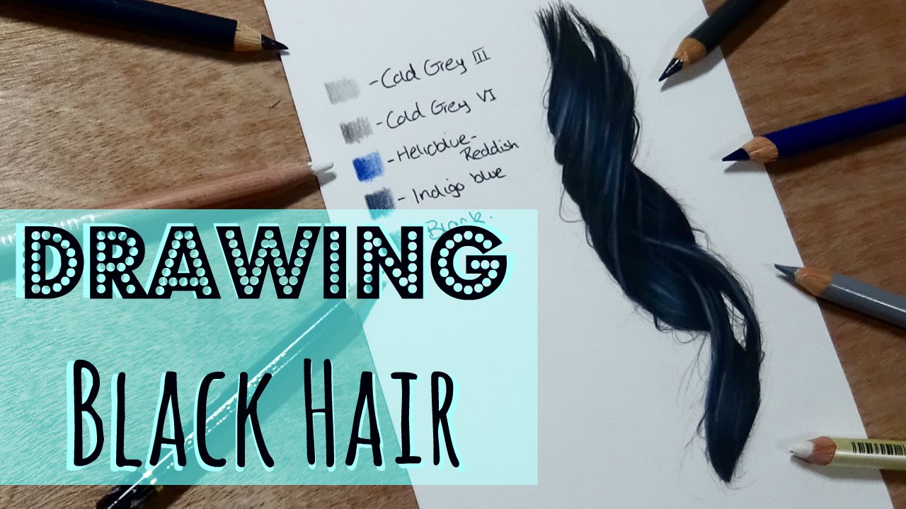 How to Draw Hair with Colored Pencils