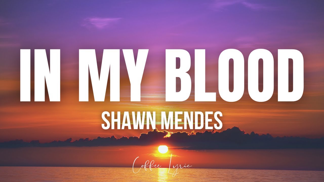 Shawn Mendes In My Blood Tekst Shawn Mendes - In My Blood (Lyrics) - YouTube