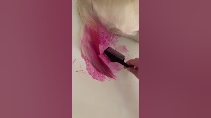 Dyeing my dog’s tail! #servicedog #hairdye