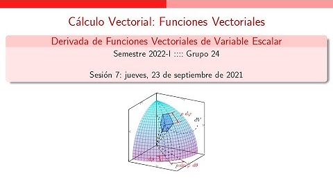 Tema 2 - Derivada de Funciones Vectoriales de Variable Escalar