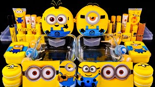 Slime Mixing Random With Piping Bags | Mixing ”Minions” Eyeshadow and Makeup Into Slime! ASMR #2