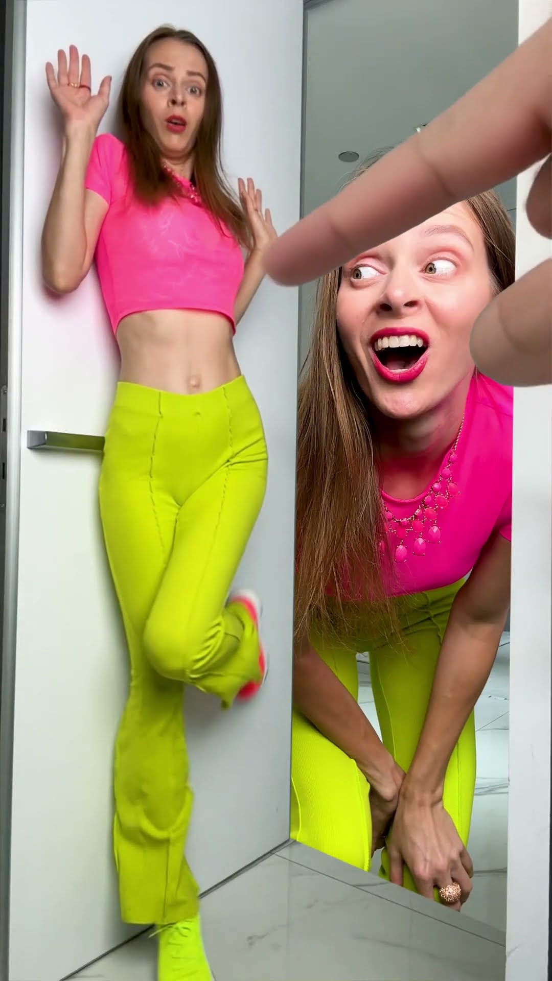 OMG Who is looking at my door TikTok clip (P2590) #shorts by Anya Kova