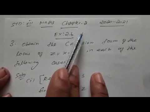 12th Maths Chapter 2 Complex Numbers - Class 29 - YouTube