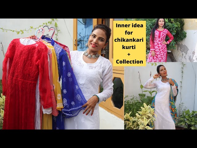 Inner/ Slips Ideas for Chikankari Kurtis | See through Kurtis | पारदर्शी  कपड़ों के अंदर क्या पहनें - YouTube