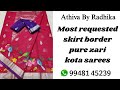 Most requested skirt border pure zari kota sarees purezarikota purezarikotasarees zarikota