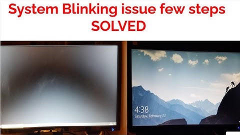 How to Fix Display Screen Blinking and Flickering Problem in PC